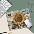 thumbnail image 5 of Sunflower And Bee Stay Close To People Who Feel Like Sunshine Mouse Pad, 10"x12" Mousepad With Stitched Edge, Non-Slip Rubber MousePads for Office Laptop, 5 of 8