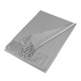 thumbnail image 3 of TZ Promise Women Light Gray Pashmina Shawl and Wrap Soft Solid Color Scarf with Fringes, 3 of 4