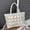 White, variant on Women's Large Tote Shoulder Bag, Padded Winter Handbag, Spacious Stylish Tote Bag, Versatile Shopping & Everyday Shoulder Bag, Fashionable Tote for Work, Errands, Travel