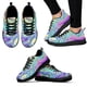 thumbnail image 1 of Zapatos de diseño psicodélico de colores de moda, zapatillas de tejido de punto con suela gruesa, zapatos ligeros para exteriores, zapatos de baloncesto, 1 of 6