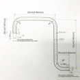 thumbnail image 3 of Wall-mounted Shower Head Extension Arm S Shaped High Arc Gooseneck Long Shower Extender Pipe, 3 of 10