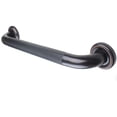 thumbnail image 3 of IMPEU 30-inch Textured Grab Bar for Bathtub and Shower, Oil Rubbed Bronze finish, 1.5-Inch Diameter, Bathroom Toilet Saftey Hand Rail, Wall-mounted, Great for Towel Holder / Stair Handrail, 3 of 9