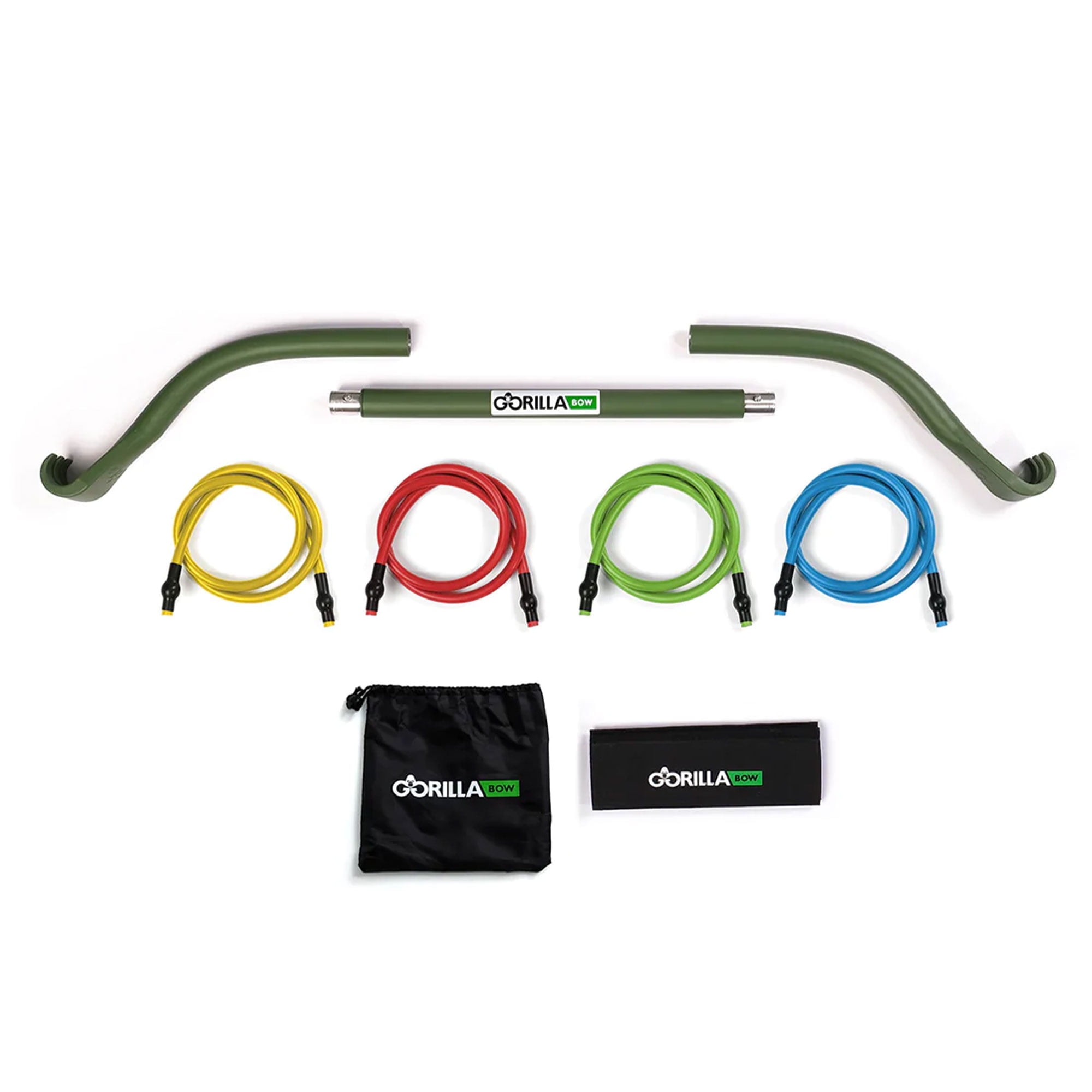 Travel Gorilla Bow Portable Home Gym System, Strength Training Equipment 100 Plus Quality Workouts, All in One Exercise Equipment for Travel, Home Gym & Outdoor Workouts