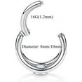 Yrogcu 20G 18G 16G 14G Single/Double Hoop Stainless Steel Seamless