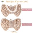 thumbnail image 2 of StyleSack Handmade Rhinestone Bow Clutch - Pearl Chain Evening Purse for Women Wedding Party, 2 of 5