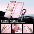 thumbnail image 3 of Funda magnética GolbinBox para iPhone 15 de 6.1 pulgadas, rosa tiza, 3 of 7