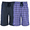 Black/Red/Blue, variant on Big & Tall Men's 2-Pack Woven Stretch Sleep Jam Short