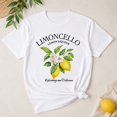 thumbnail image 3 of Women's Limoncello Lemon Graphic T-Shirt, Short-Sleeve Crew Neck Vintage Fruit Cottagecore Summer Tee, 3 of 9