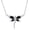 Black Crystal, variant on YAFEINI Purple Dragonfly Gifts for Women, Amethyst Dragonfly Necklace Sterling Silver