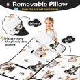 thumbnail image 3 of Cartoon Corgi Dog and Footprints Toddler Nap Mats for Kids Preschool,Sleeping Mat Bag or Kids,Toddler Sleeping Bag,Toddler Nap Mat or Daycare, 3 of 6