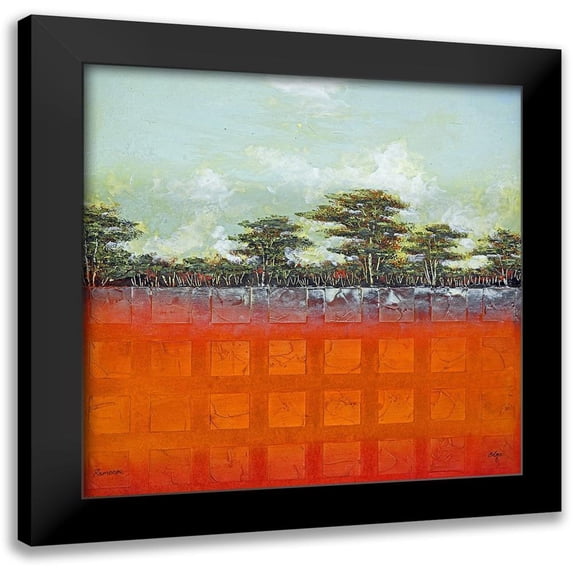 Olga 15x15 Black Modern Framed Museum Art Print Titled - Remoso 6