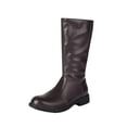 thumbnail image 2 of OKBOP Ladies Tall Boots Faux Leather Riding Pull-On Knee-High Fall, 2 of 5