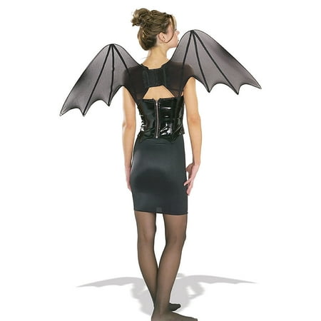 - Adult Chiffon Bat Wings Rubies 2417