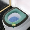 thumbnail image 6 of LSLJS Toilet Seat Cushion Warm & Soft Thicked Padded Toilet Seat Washable Reusable Toilet Seat-Home Easy Installation Cleaning, 6 of 6
