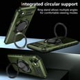 thumbnail image 5 of Dteck for iPhone 11 Case with Rotating Ring Stand, Compatible with MagSafe, Heavy Duty Magnetic Phone Case for iPhone 11,Green, 5 of 8