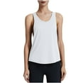 thumbnail image 2 of Giftesty Tank Tops for Women Round Neck Solid Color Sleeveless T-shirt Tank Top Sports Tank Top Top Round Neck Tank Top, 2 of 4