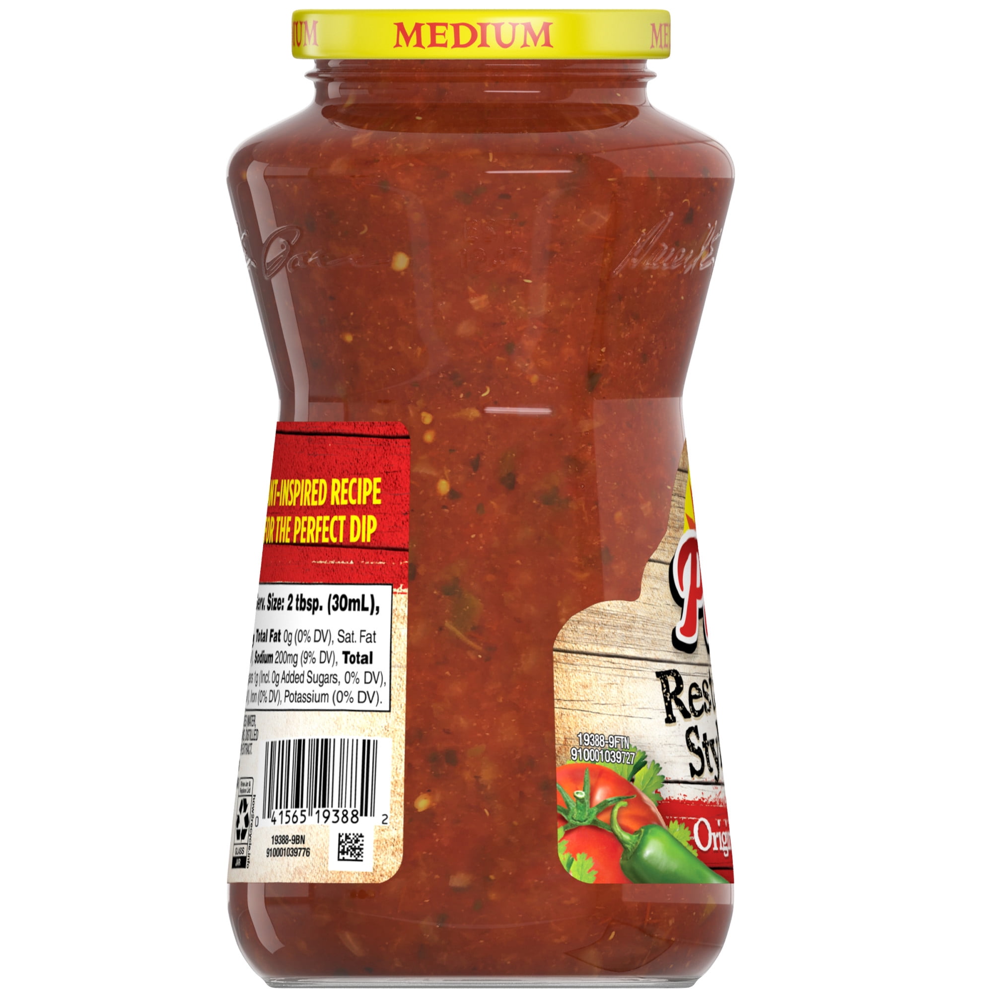 (12 pack) Pace Restaurant Style Medium Salsa, 16 oz Jar