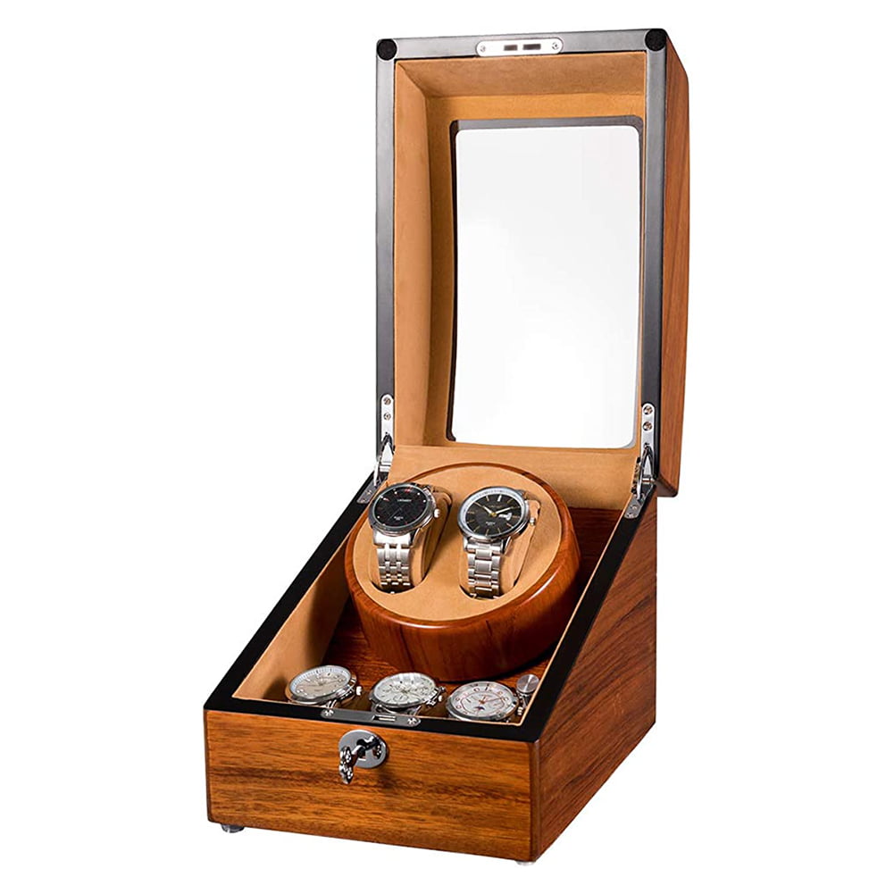 JQUEEN Automatic Double Watch Winder with 3 storages (Mandshurica