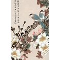 thumbnail image 4 of Grace Art Asian Wall Scroll, Birds in Spring, 4 of 4