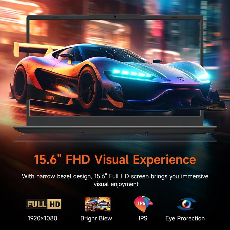 RNRUO 15.6" Windows 11 Laptop, Dual 8GB RAM, 256GB SSD, AMD 3020e Processor with 2 Cores Up to 2.6GHz, With Office 2024, 1920x1080 Display WiFi5 BT5.0 for Student, Home Office, Business