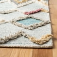 thumbnail image 3 of SAFAVIEH Kenya June Diamond Wool Runner Rug, Gray/Ivory, 2'3" x 8', 3 of 7