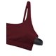 thumbnail image 2 of CRZ YOGA Sujetador Deportivo con Tirantes para Mujer Butterluxe Cuello Cuadrado sin Varillas Acolchado Cami Crop Top Merlot Rojo Chico, 2 of 5