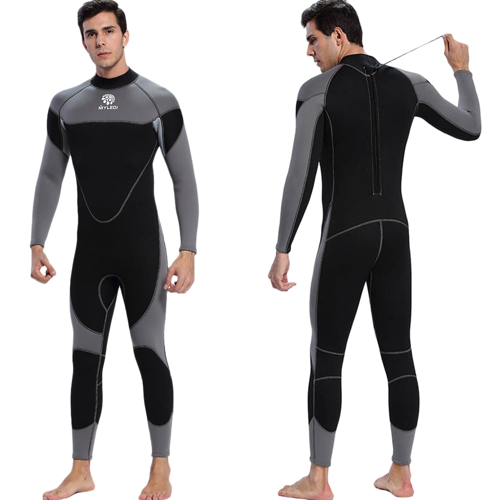 2mm Neoprene Mens Long Sleeved Wetsuits Full Body Adult Kayak Surf Diving Suit 