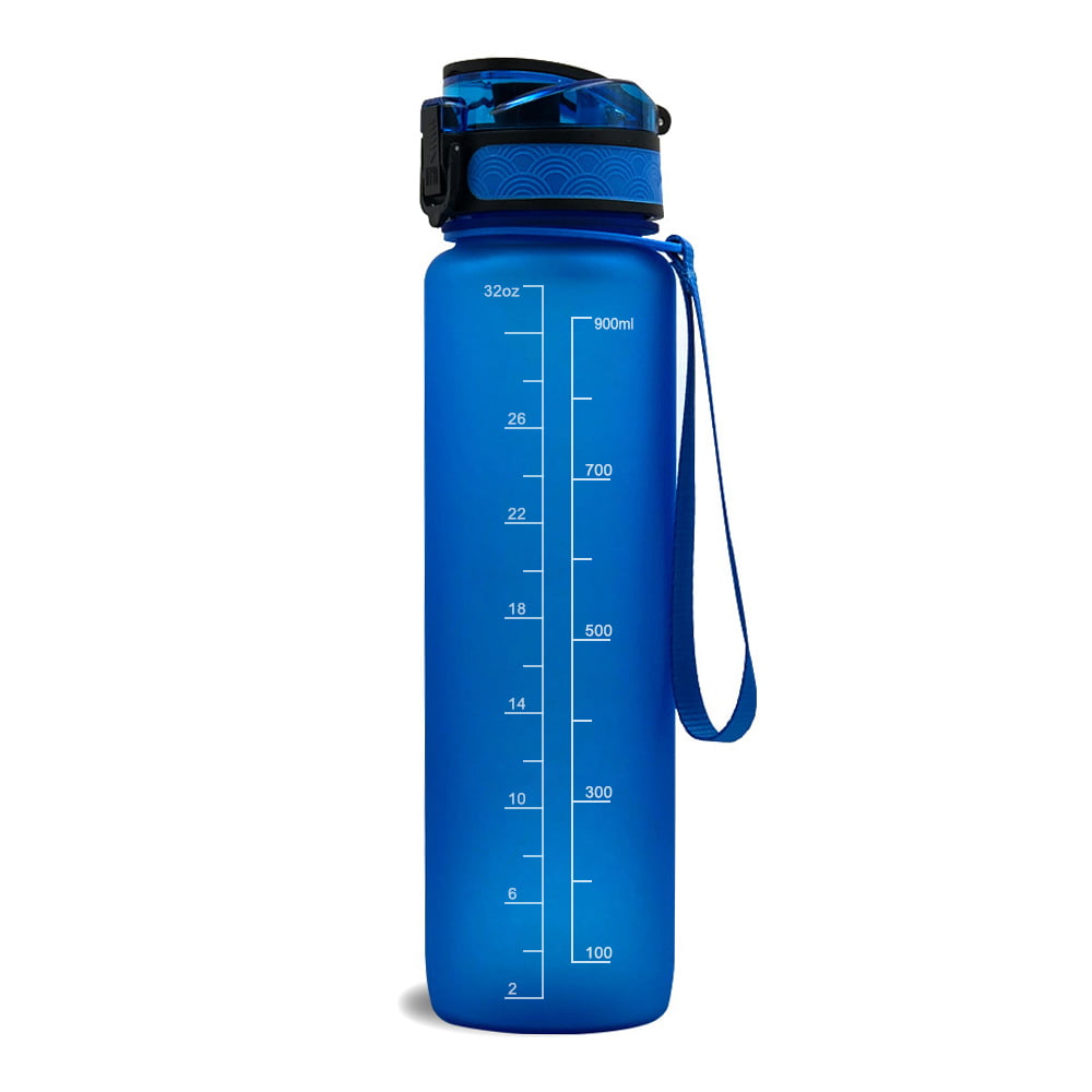 2x Set Tritan Purple Leak Proof Straw Sports Fitness Water Bottle BPA Free 600ml 
