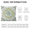 thumbnail image 5 of Aesthetic Floral Throw Pillow Covers Bohemian Mandala Pillow Covers for All Ages, Paisley Flower Cushion Covers, Boho Cushion Cases Green White Grey, 5 of 5