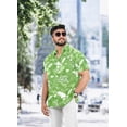 thumbnail image 2 of LA LEELA Men's Hawaiian Shirts Short Sleeve Button Down Shirt Men's Tropical Shirts Casual Vacation Summer Party Shirts for Men Funny M Pear, Floral, 2 of 5