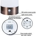 thumbnail image 5 of ZHAOCHENG Luz nocturna LED retro para el hogar, pequeña luz LED inalámbrica con sensor de movimiento PIR para interiores y exteriores, funciona a pilas para dormitorio, pasillo y cocina., 5 of 5