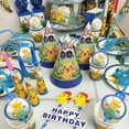 thumbnail image 3 of Pokemon Birthday Decorations Party Pikachu Tableware Plate Napkin Backdrop Balloons Decor For Kids Party Baby Shower Supplies, 3 of 7