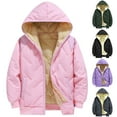 thumbnail image 6 of Ruyang Boys Girls Fleece Jacket Winter Warm Cotton Lined Hooded Coat Zip Up Windproof Thermal School Athletic Outerwear, 6 of 6