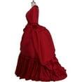 thumbnail image 3 of Women's Victorian Gothic Red Bustle Gown Dress, 3 of 7