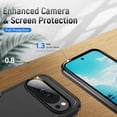 thumbnail image 4 of Funda para teléfono GSDCB para Google Pixel 10 Pro, negra, de doble capa, 4 of 8