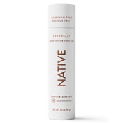 Native Deodorant & Body Spray, Aluminum Free, Coconut & Vanilla, for Women and Men, 3.5 oz