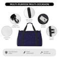 thumbnail image 4 of Fotbe Glittering Purple Starfield Bolsa de Viaje con Estampado, Bolsa de Fin de Semana para Mujer con Compartimento para Zapatos, Bolsa de Gimnasio con Bolsillo Húmedo, 4 of 7