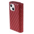 thumbnail image 6 of Phone Case for iPhone 15,Wallet Case Women 【RFID Blocking】 Crossbody Strap PU Leather Zipper with Wrist Lanyard Magnetic Flip Cover Credit Card Holder For iPhone 15, Red, 6 of 9