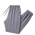 thumbnail image 1 of Mens Warm Joggers Slim Fit Sweatpants Track Pants with Zipper Pockets, Grey, 1 of 5