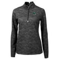 thumbnail image 2 of Women's Cutter & Buck  Black New York Jets Helmet Logo Traverse Camo Print Stretch Quarter-Zip Pullover Top, 2 of 3