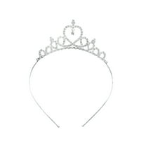 FACEGA Tiara for Little Girls Fashionable Headband Design Princess Crown Diamond Decoration Princess Crowns for Little Girls