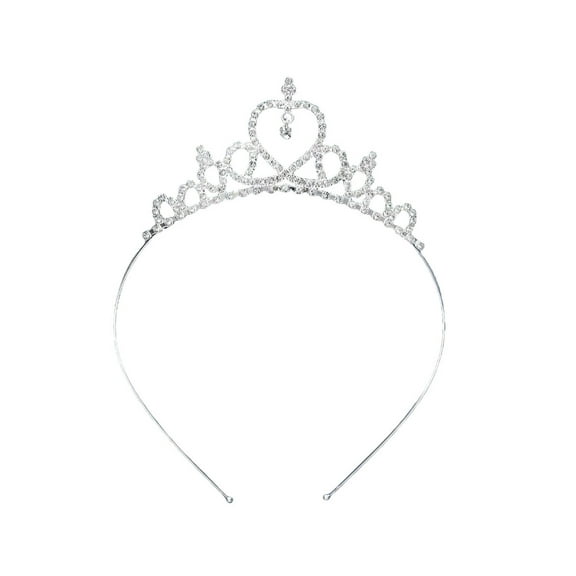 FACEGA Tiara for Little Girls Fashionable Headband Design Princess Crown Diamond Decoration Princess Crowns for Little Girls
