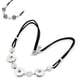 thumbnail image 2 of Collar De Cuerda De Flocado Negro Taladro Apto Para Noosa Snaps Charm Button, 2 of 5