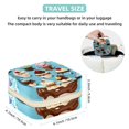 thumbnail image 5 of Ice Cream Travel Portable Square Decorative Box with Necklace Holder and Jewelry Organizer - Ideal for Rings, Earrings, Necklaces, Bracelets - Suitable for Girls and Women, 5 of 6
