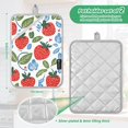 thumbnail image 6 of Yayeee Pot Holders Kitchen Heat Resistant with Pockets 7"x9.8" Cotton Oven Cooking Hot Pads, Vibrant Strawberries, 6 of 7