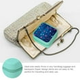 thumbnail image 3 of Autua Blue Background Stars Jewelry Storage Box for Necklaces Rings Earrings Green, 3 of 5