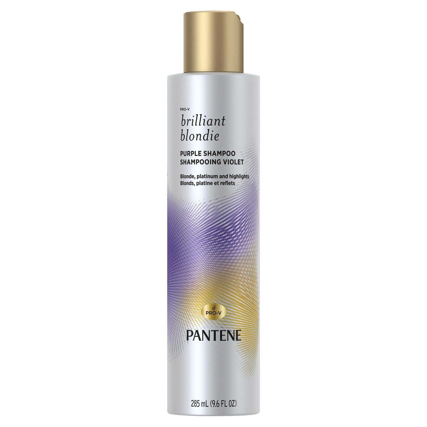 Pantene Brilliant Blondie Purple Shampoo for Blonde Dyed Hair, Paraben Free