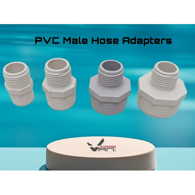 Van Enterprises PVC Garden Hose Adapter (1" NPT x 3/4" GHT) For 