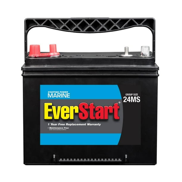 EverStart Marine Battery, Group Size 24MS, 1000 CA