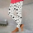 thumbnail image 6 of Feancey Funny Workout Leggings for Women Halloween Pumpkin Print High Waisted Leggings Holiday Casual Tummy Control Yoga Pants Multicolor L, 6 of 7